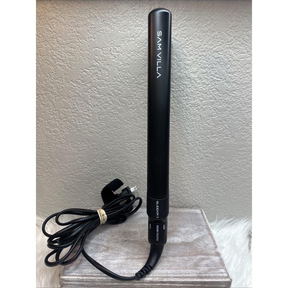$47 🌙 SAM VILLA 50001 Professional Ceramic Flat Iron Sleekr Straightening